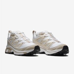Salomon XT-6 Expanse White and Cream Sneakers